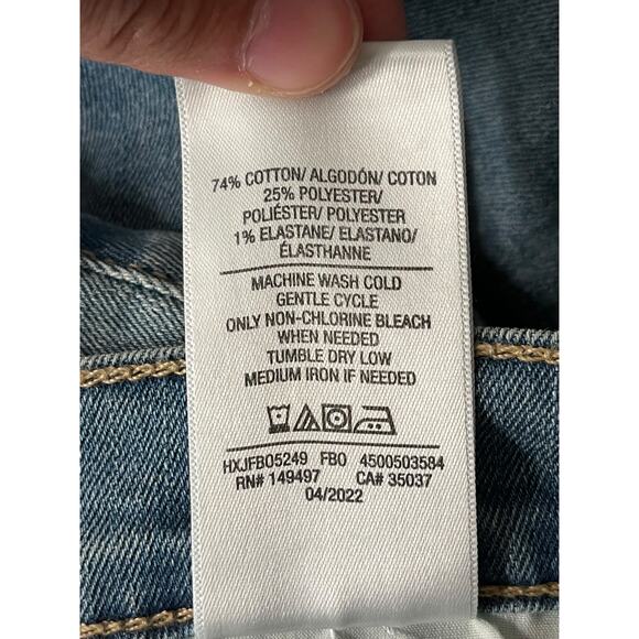 Joe's Jeans straight crop Mid-Rise Distressed Denim size 26 - Picture 6 of 6